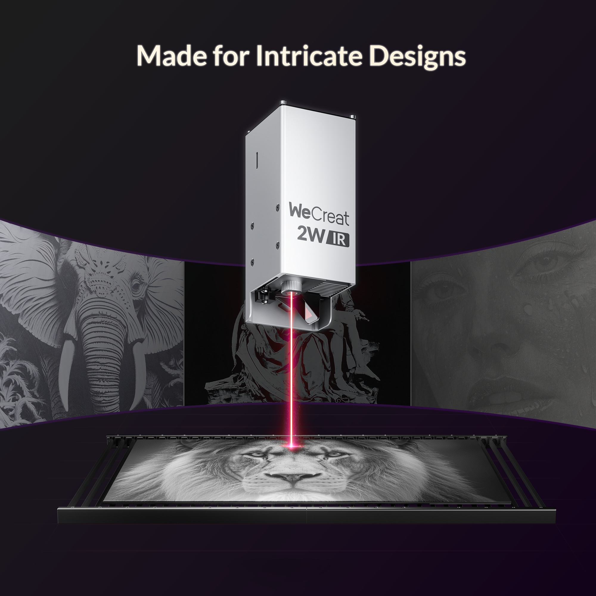 wecreat infrared laser module intricate designs