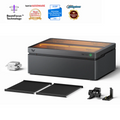 wecreat 45w laser engraver with rotary